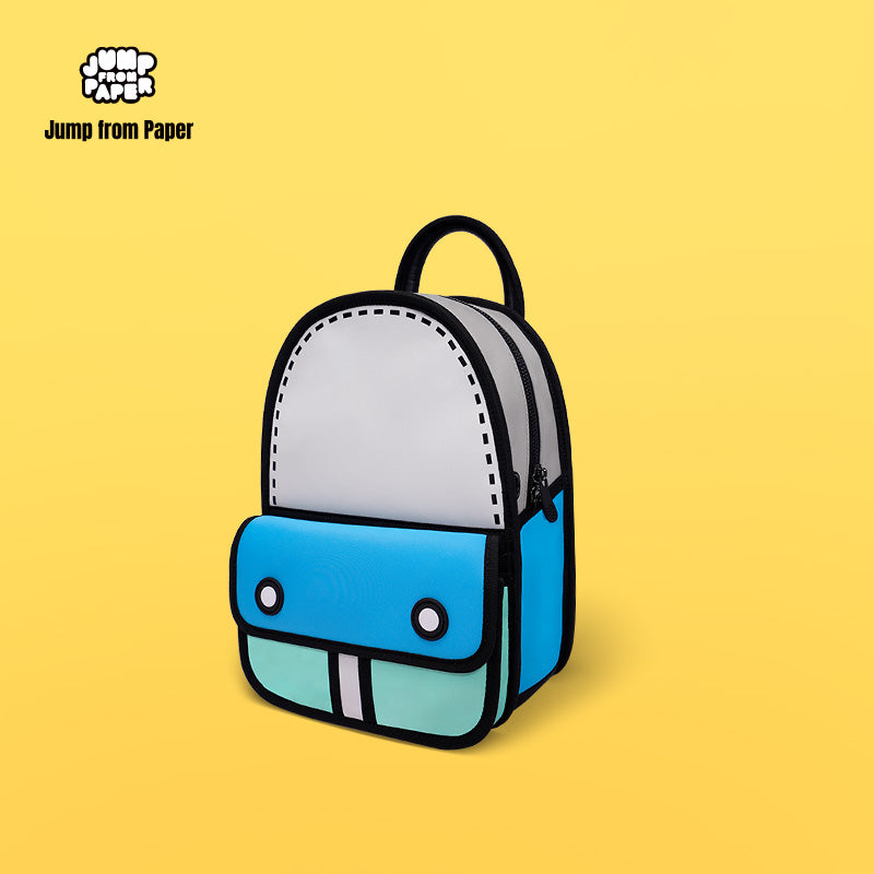 Junior 3D Adventure Denim Blue Backpack