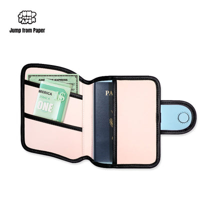 Passport Holder-Pink Blue