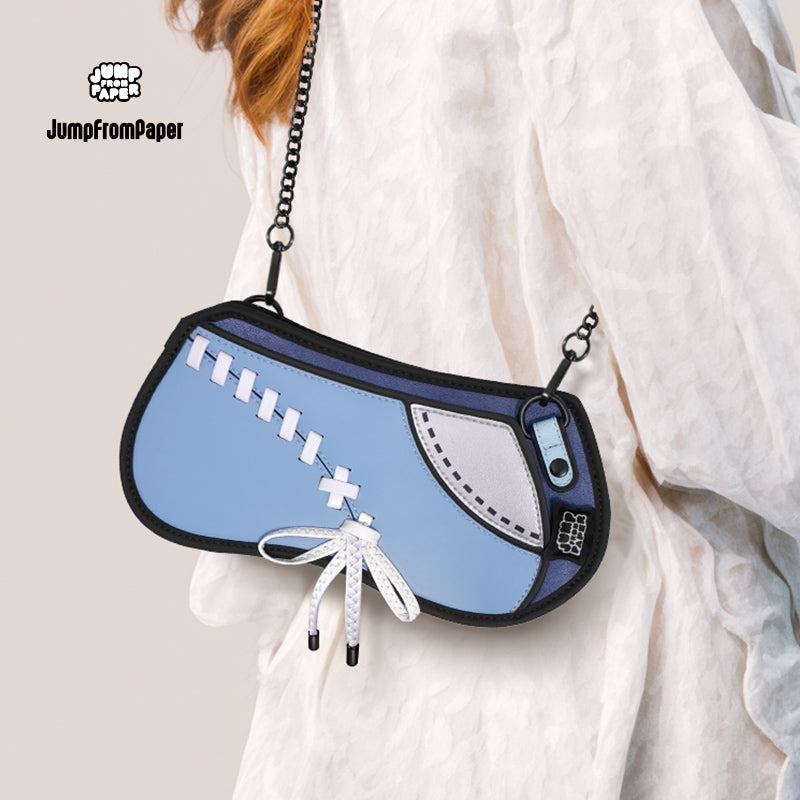 Sandy Bag Cross Body Shoulder Bag-Icey Blue