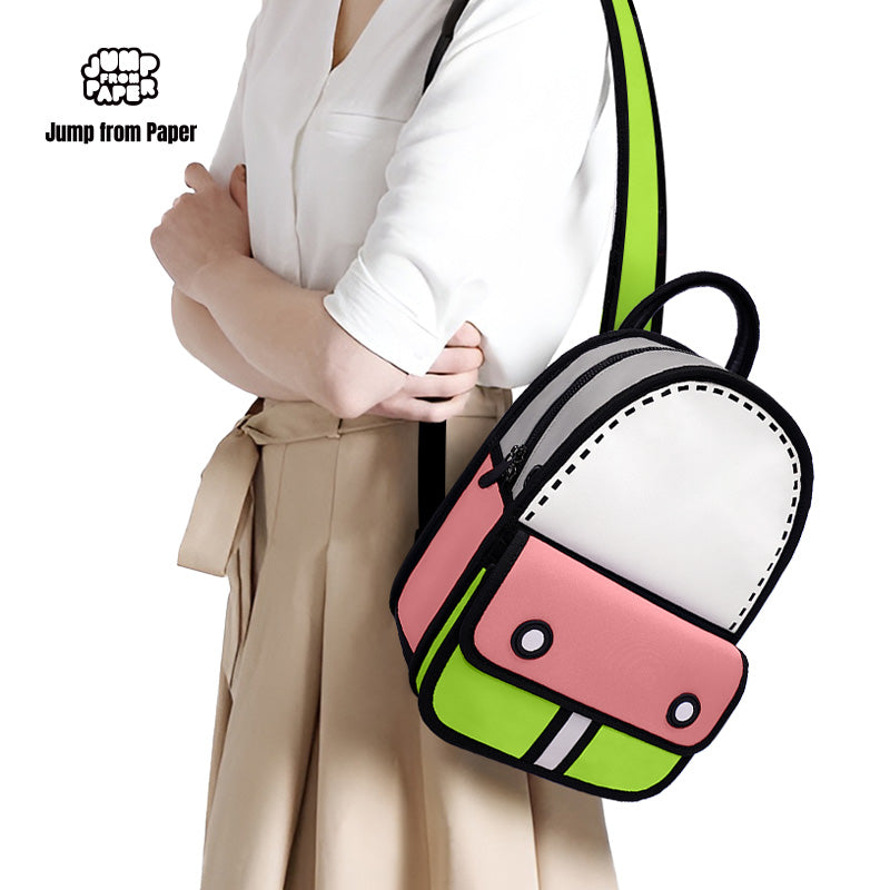 Junior 3D Adventure Matcha Pink Backpack