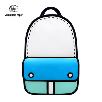 3D Adventure Denim Blue Backpack