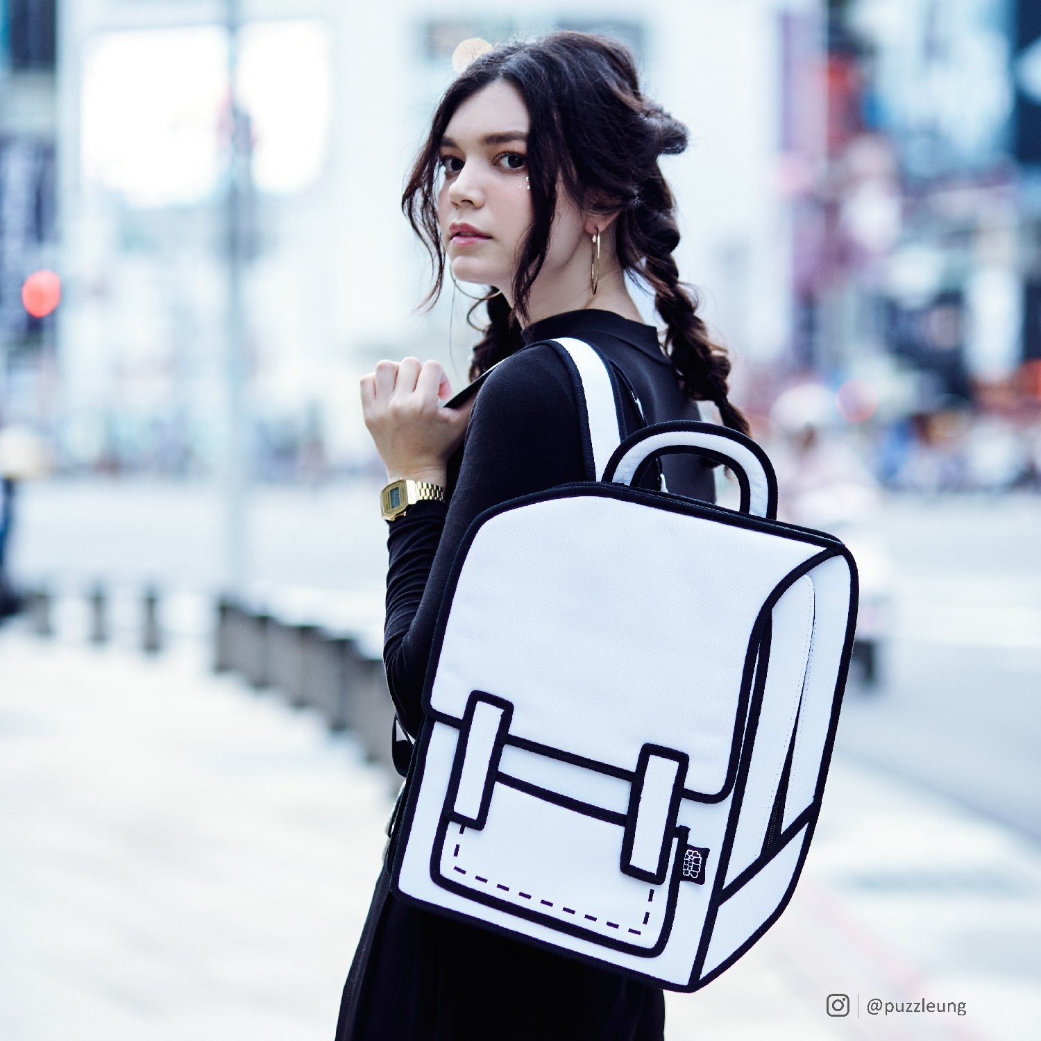 Graffiti White Spaceman Backpack | JFP143